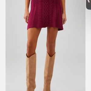 For Love And Lemons NWT Layton Mini Skirt, color Red, size XS